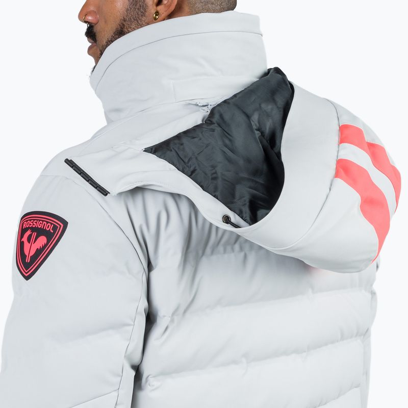Куртка гірськолижна чоловіча Rossignol Hero Blackside Puffy soft grey 8
