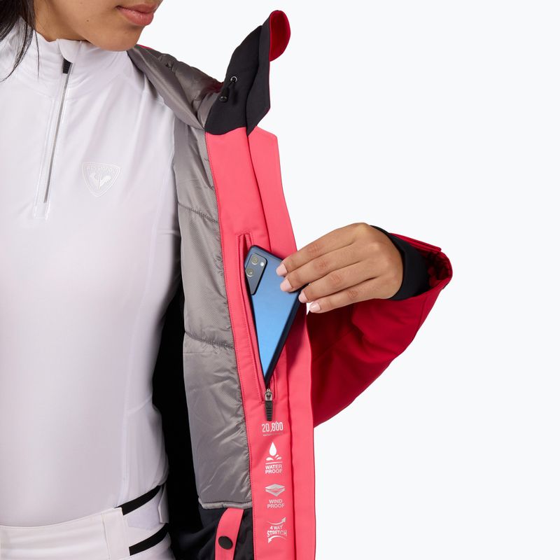 Куртка гірськолижна жіноча Rossignol Blackside ruby red 11