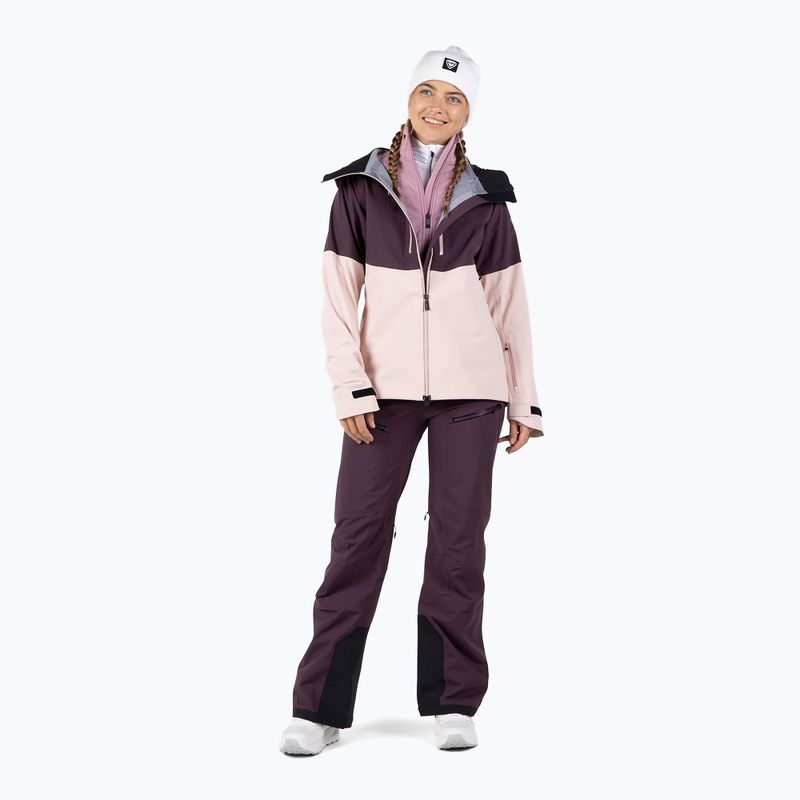 Куртка гірськолижна жіноча Rossignol Rallybird mulberry 2