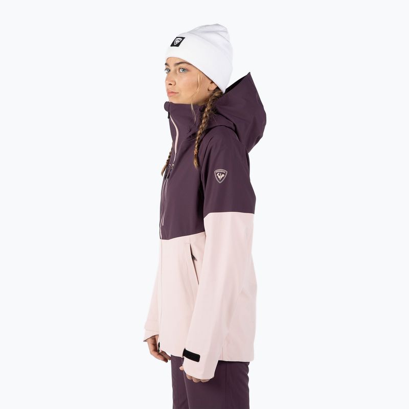 Куртка гірськолижна жіноча Rossignol Rallybird mulberry 4