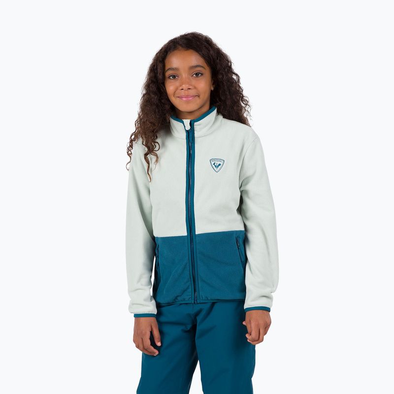 Кофта флісова дитяча Rossignol Jr Strawpile Fleece Fz steam