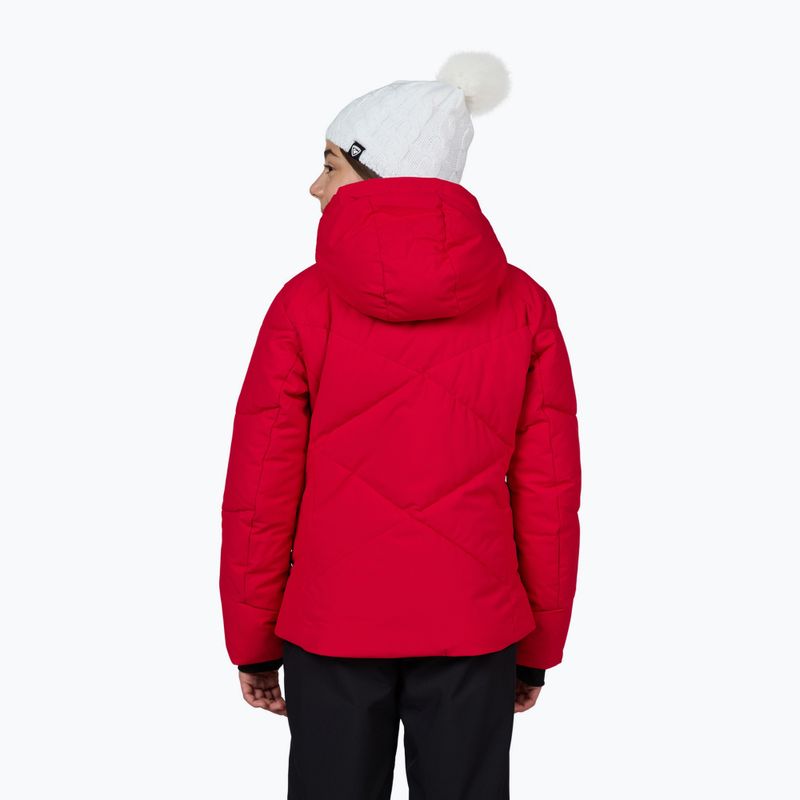 Куртка гірськолижна дитяча Rossignol Girl Staci ruby red 3