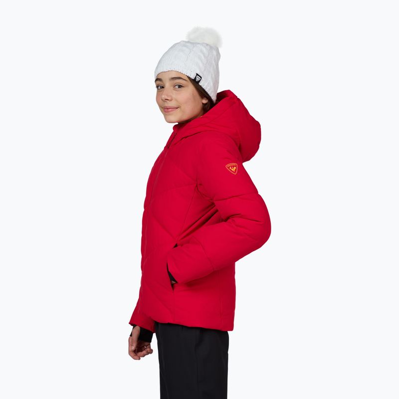 Куртка гірськолижна дитяча Rossignol Girl Staci ruby red 4