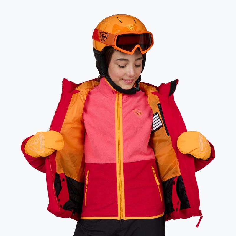 Куртка гірськолижна дитяча Rossignol Girl Staci ruby red 9