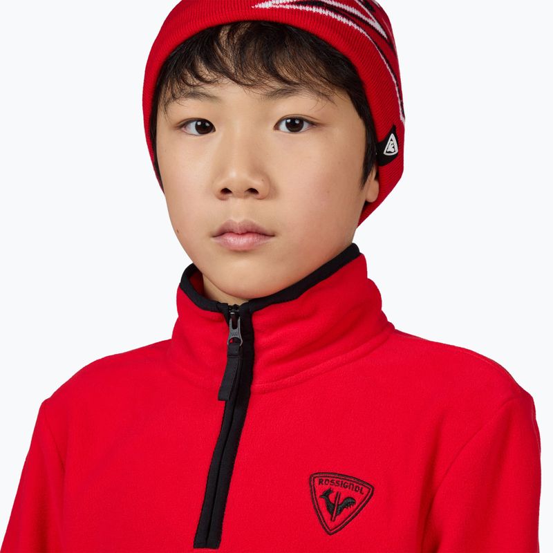 Спортивний червоний дитячий світшот Rossignol Jr Strawpile Fleece Fz 5