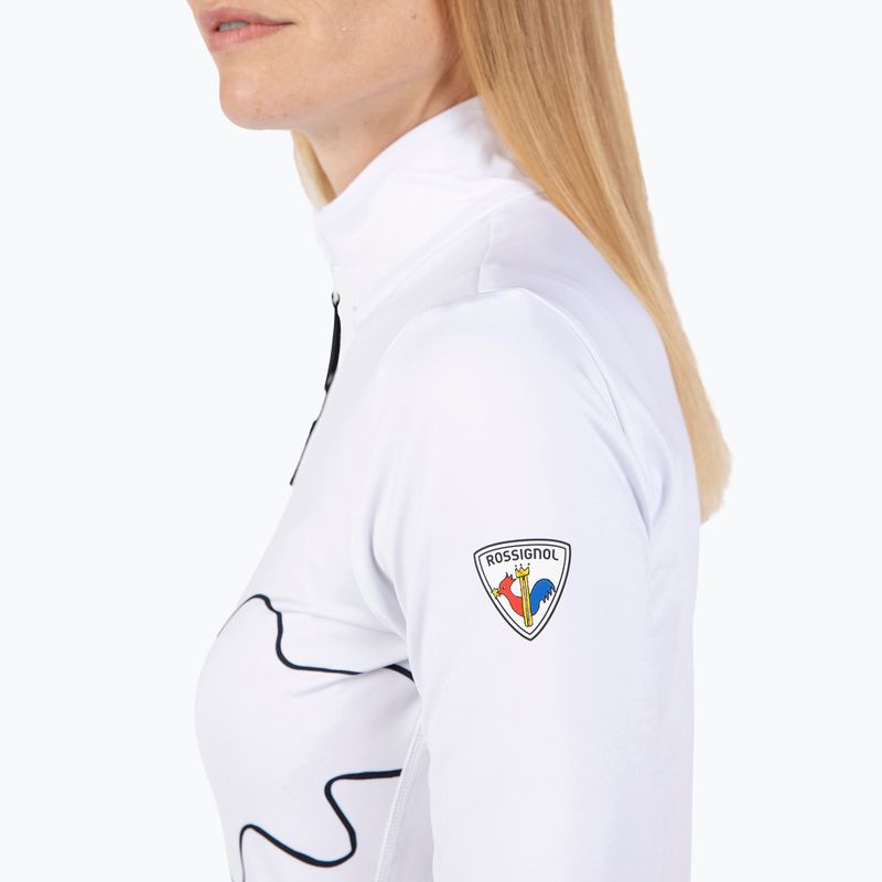 Жіночий гірськолижний світшот Rossignol Booster 1/2 Zip Top білий 6