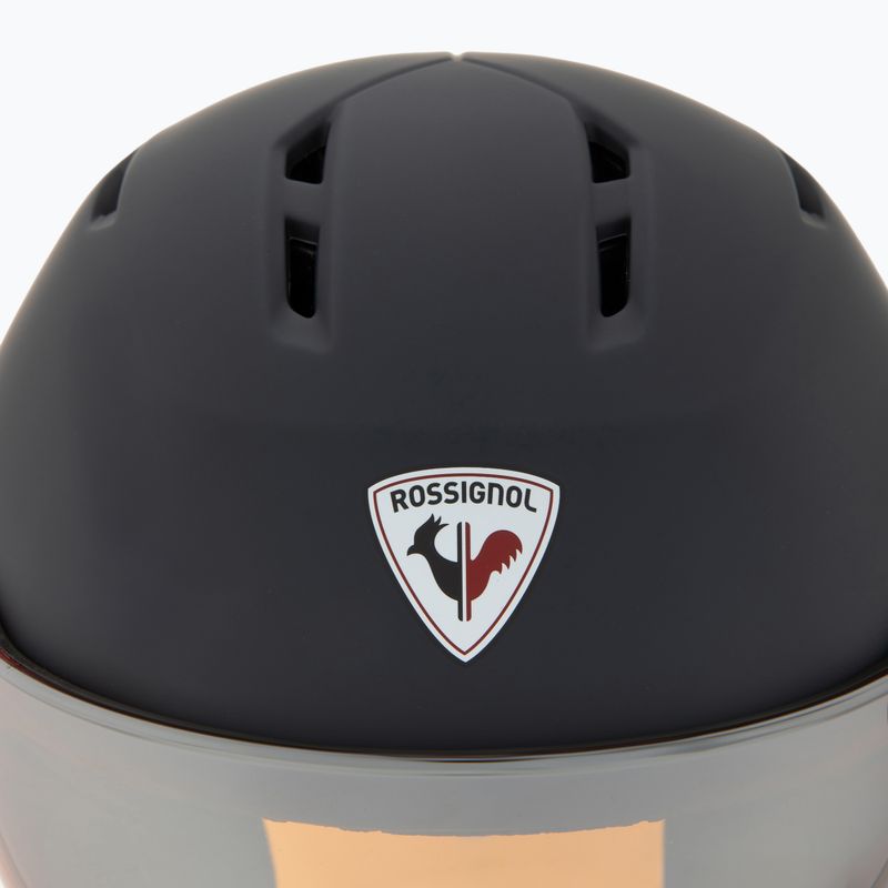 Шолом гірськолижний Rossignol Fit Visor Impacts strato/orange silver 8