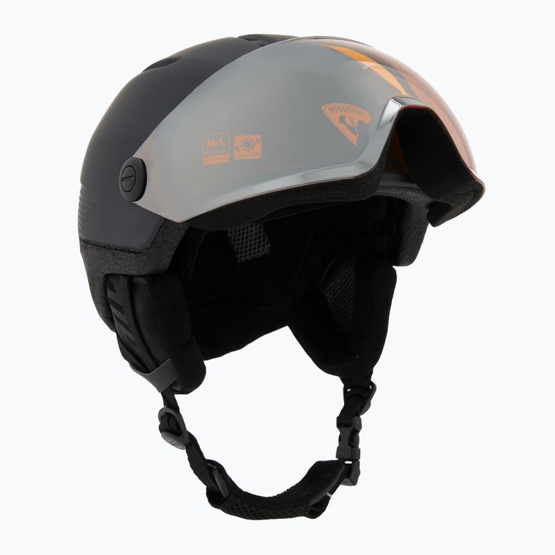 Шолом гірськолижний Rossignol Fit Visor Impacts strato/orange silver 9