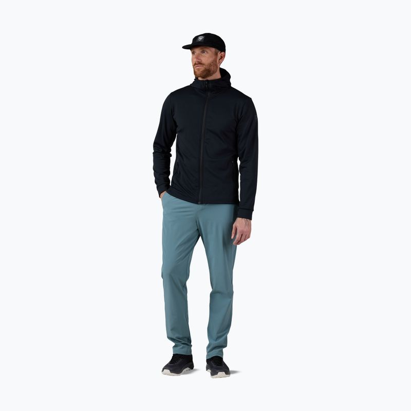 Кофта флісова чоловіча Rossignol Mid Layer Stretch Hoodie black 2