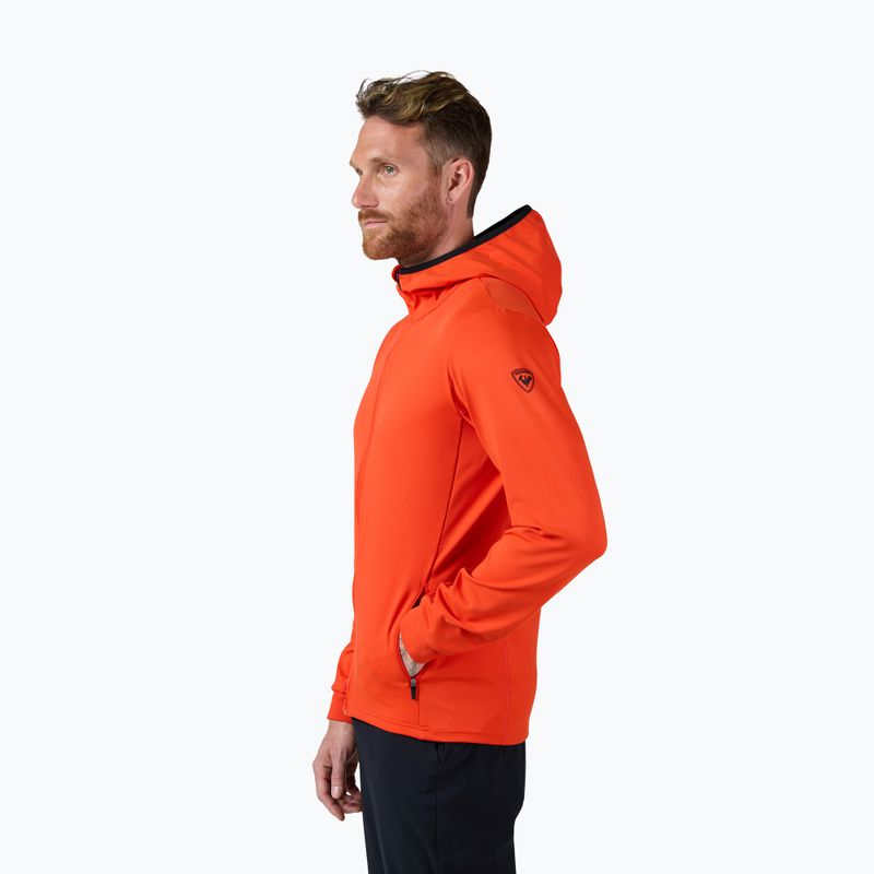 Кофта флісова чоловіча Rossignol Mid Layer Stretch Hoodie golden gate 4