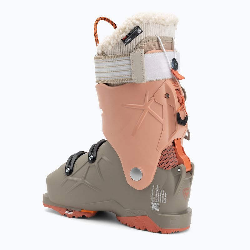 Черевики гірськолижні жіночі Rossignol Alltrack 90 BOA GW W khaki/peach 2