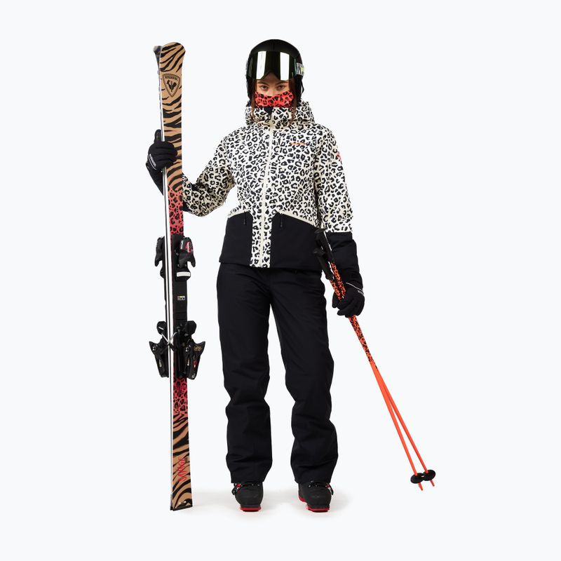 Куртка гірськолижна жіноча Rossignol Rochrun Allover nature wild leopard print 2