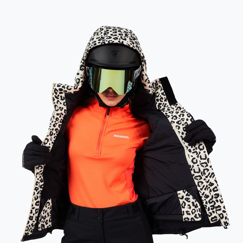 Куртка гірськолижна жіноча Rossignol Rochrun Allover nature wild leopard print 12