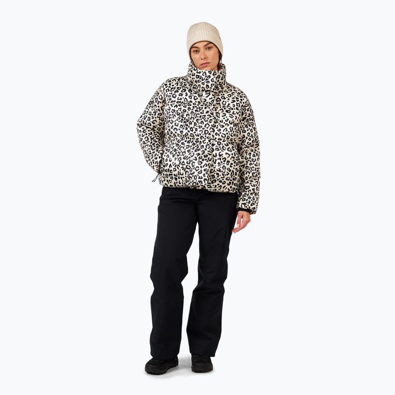Пуховик жіночий Rossignol Aretu Allover Down nature wild leopard print 2