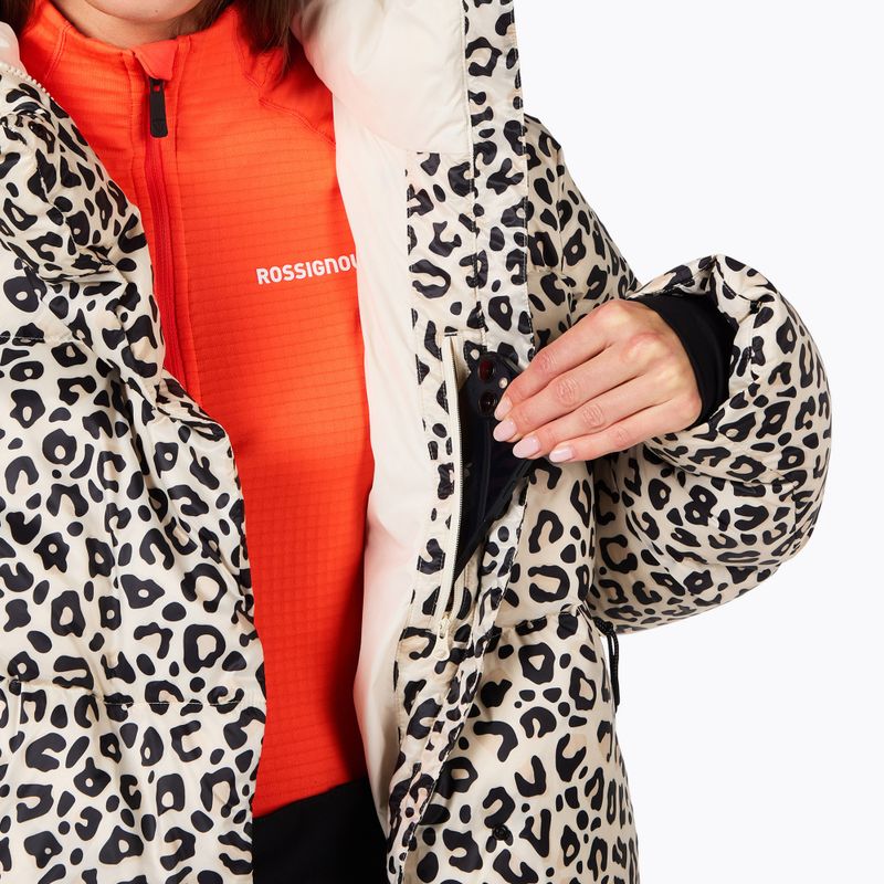 Жіноча пухова куртка Rossignol Aretu Allover Down nature wild leopard print 6