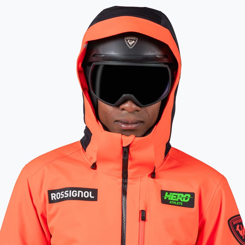 Чоловіча лижна куртка Rossignol Hero Blakside Insulated neon red 7