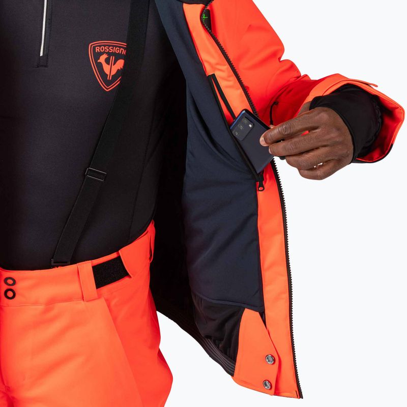 Чоловіча лижна куртка Rossignol Hero Blakside Insulated neon red 14