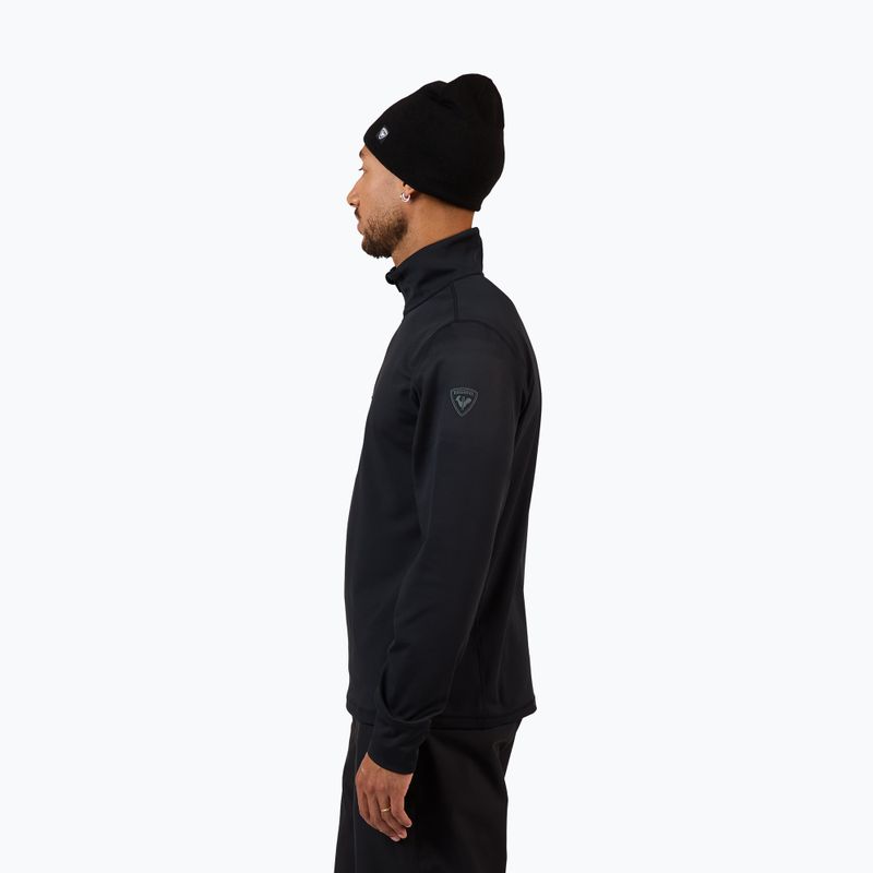 Кофта лижна чоловіча Rossignol Mid Layer Stertch Half Zip black 4