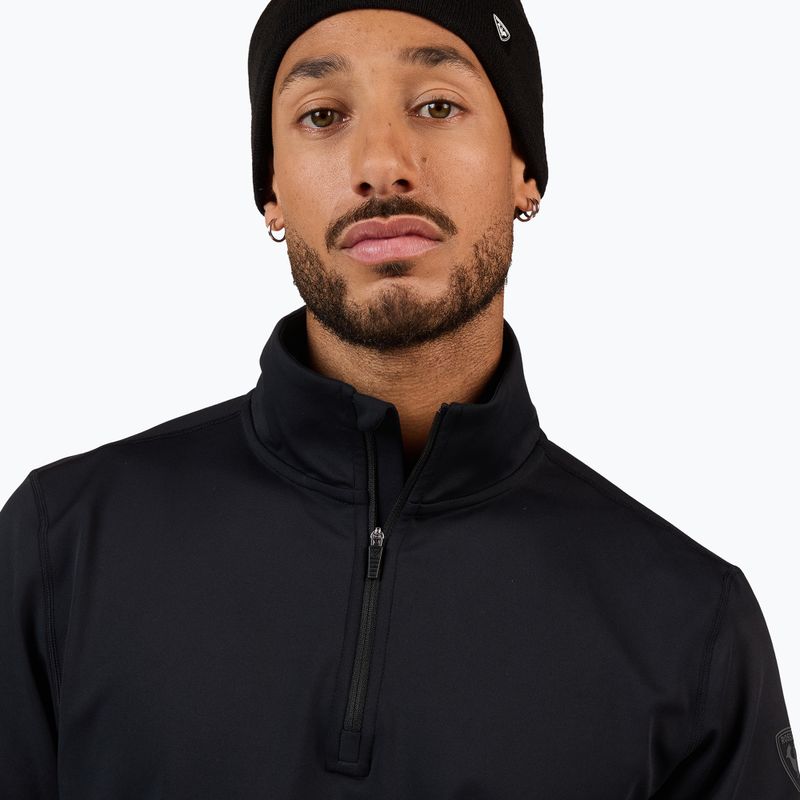 Кофта лижна чоловіча Rossignol Mid Layer Stertch Half Zip black 5