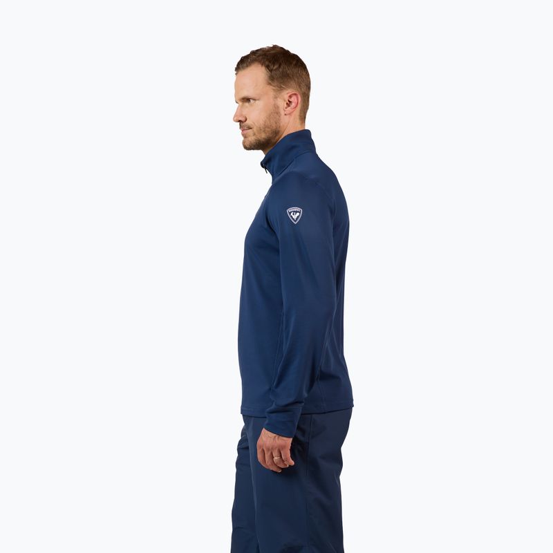 Кофта лижна чоловіча Rossignol Mid Layer Stertch Half Zip dark navy 4