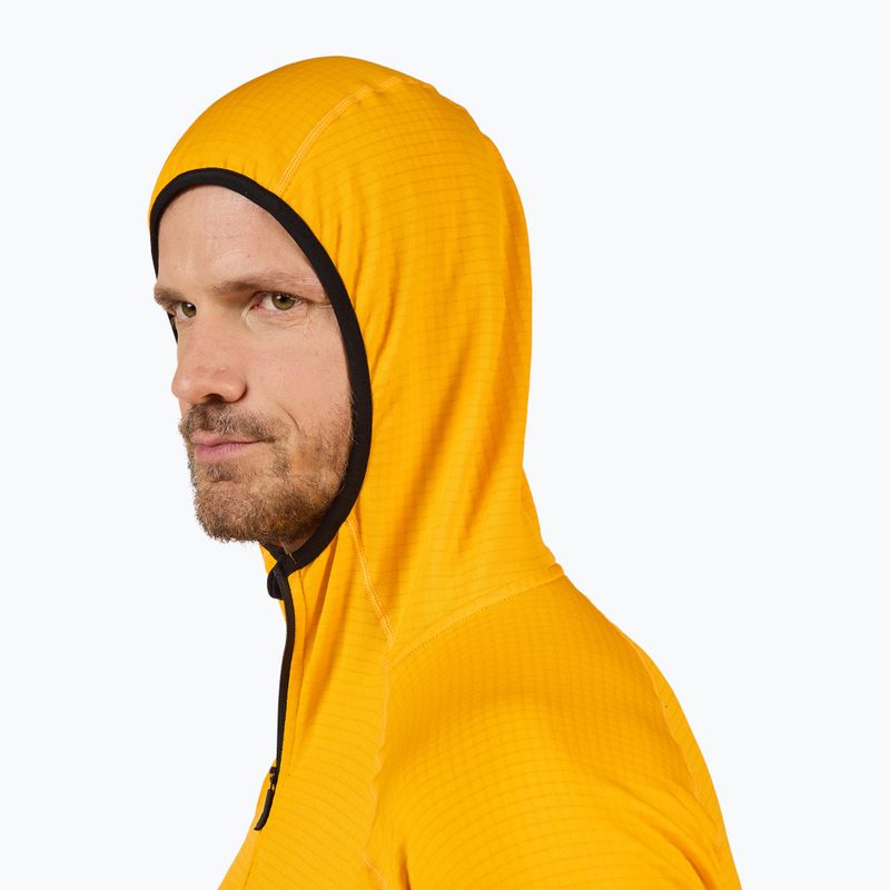 Кофта чоловіча Rossignol Blackside Mix Full Zip Hoodie Fleece saffron ylw 5