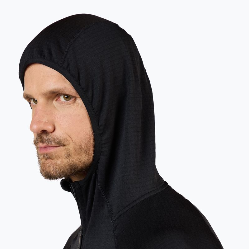Кофта чоловіча Rossignol Blackside Mix Full Zip Hoodie Fleece black 4