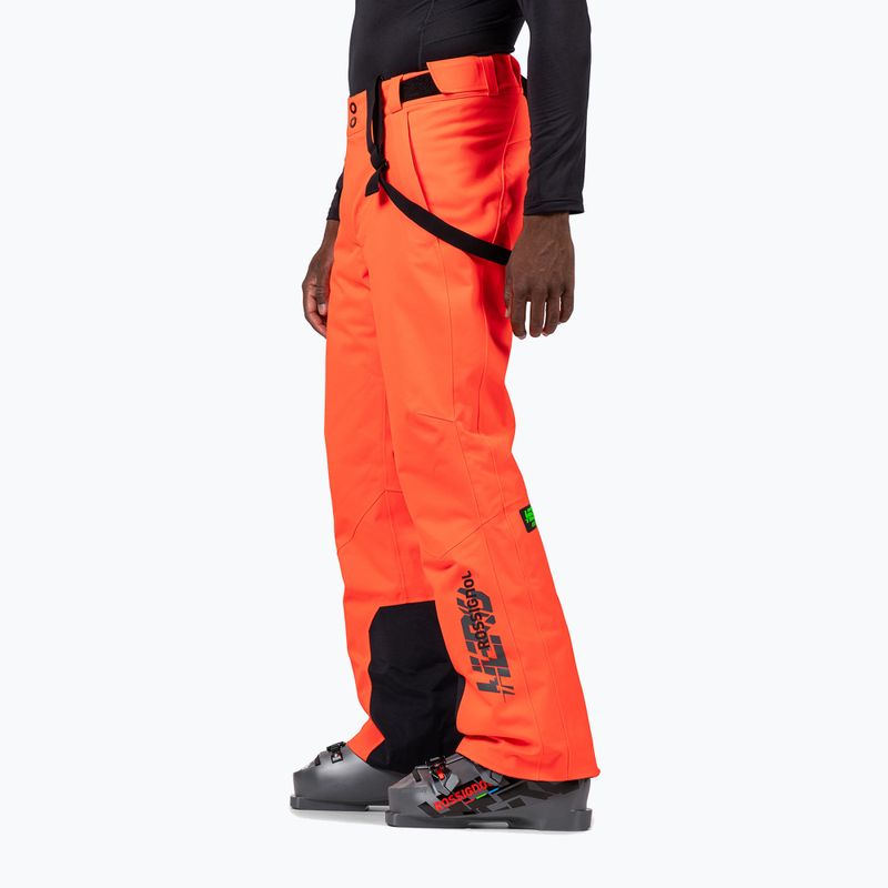 Чоловічі лижні штани Rossignol Blackside Insulated neon red 4