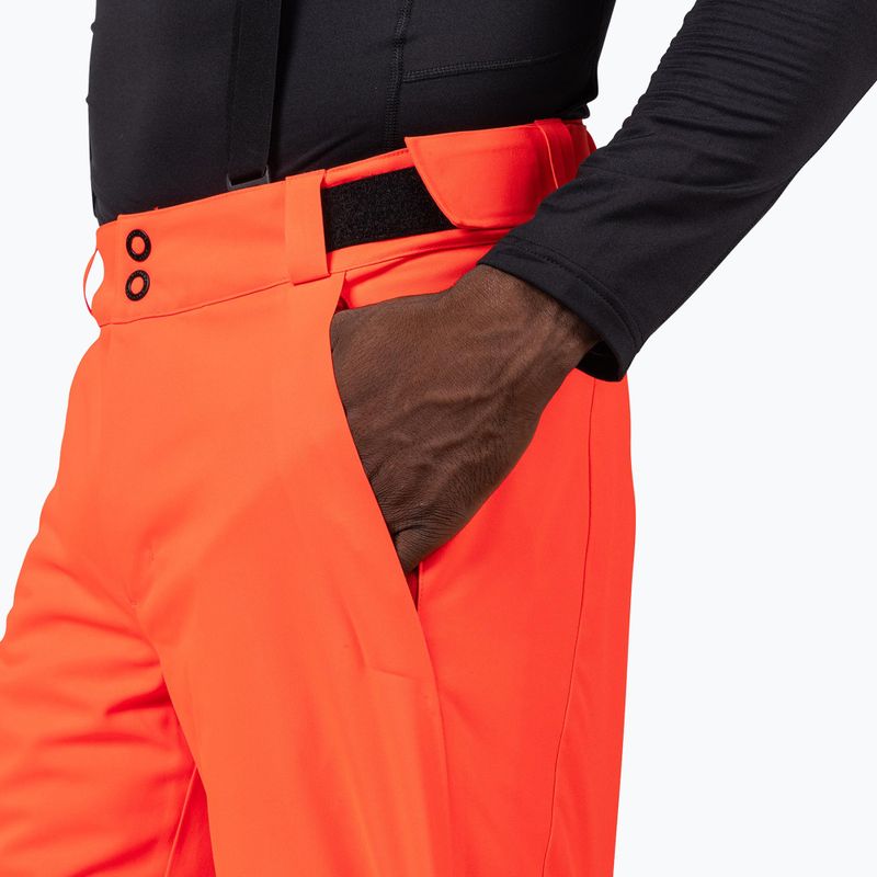 Штани гірськолижні чоловічі Rossignol Blackside Insulated neon red 7