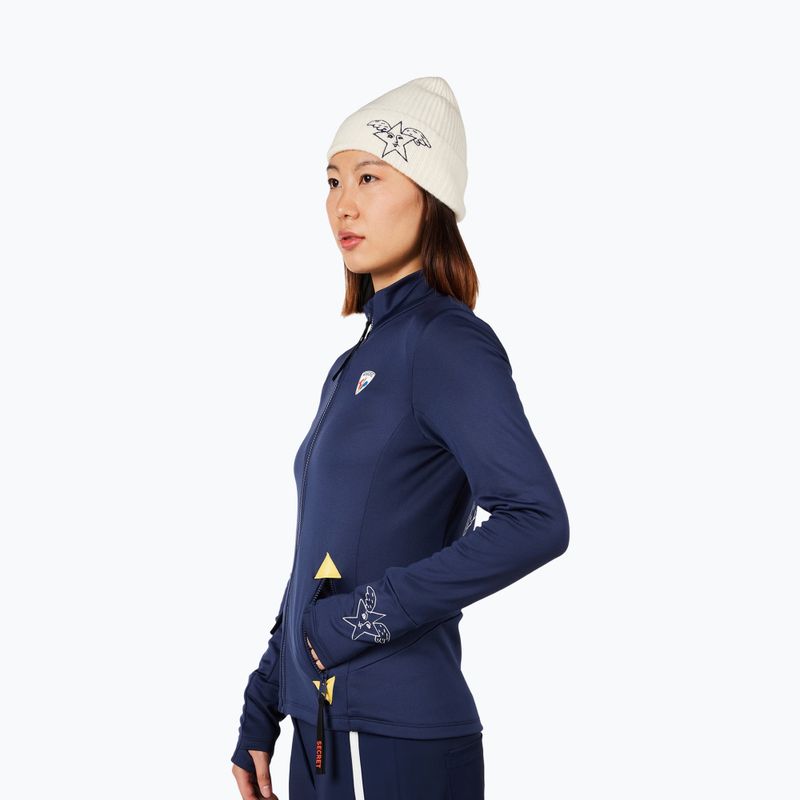 Жіноча лижна толстовка Rossignol JCC Climi cosmic blue 4