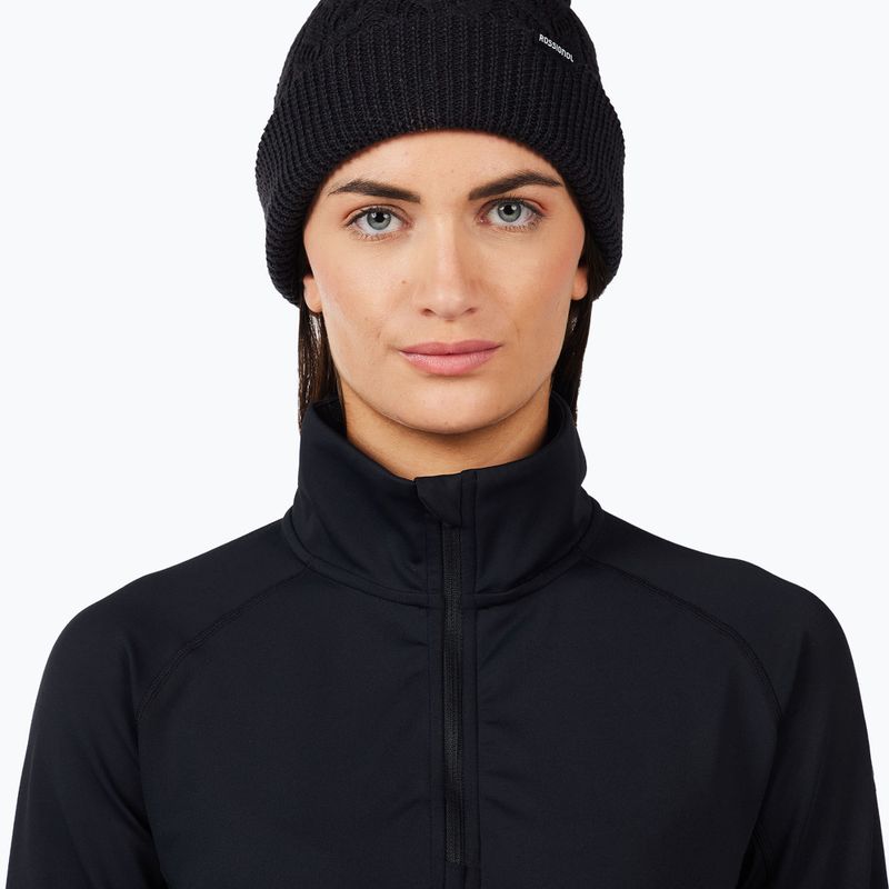 Кофта флісова жіноча Rossignol Mid Layer Stretch Half Zip black 5