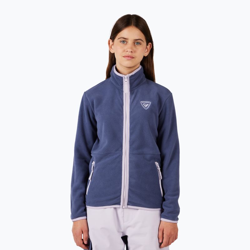 Кофта флісова дитяча Rossignol Jr Strawpile Fleece Fz RLNYL03_A02 true night blue 2
