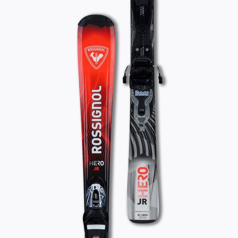 Лижі гірські дитячі + кріплення Rossignol Hero Jr 130-150 + Xpress 7 GW 4
