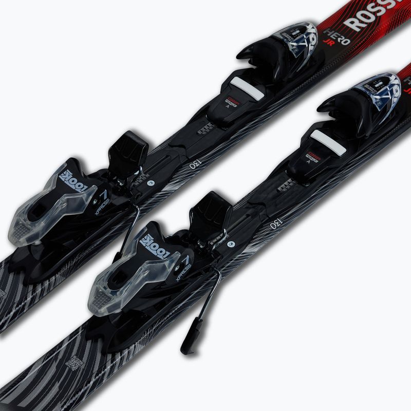 Лижі гірські дитячі + кріплення Rossignol Hero Jr 130-150 + Xpress 7 GW 6