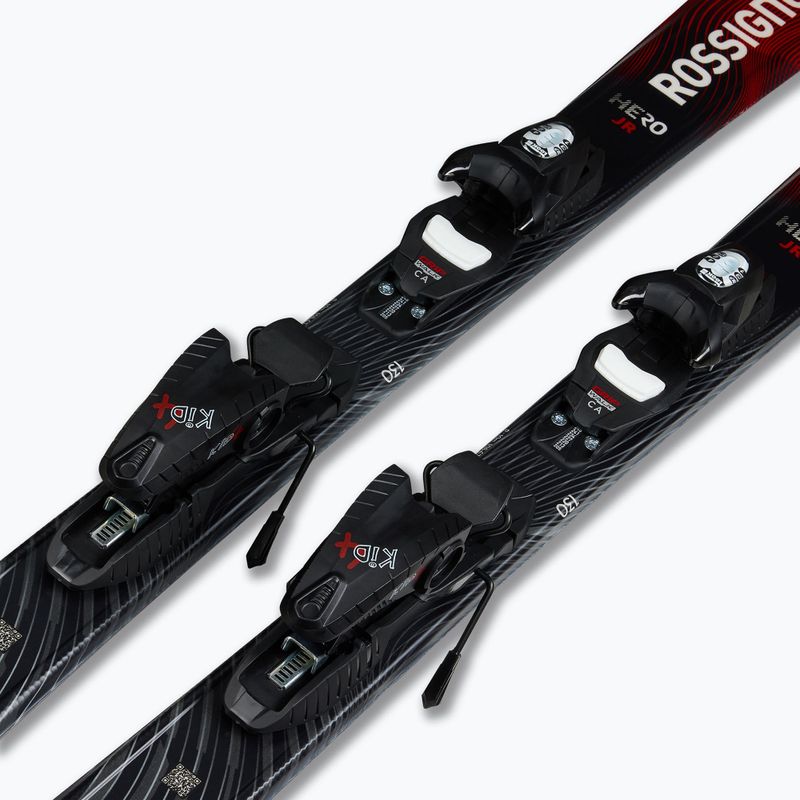 Лижі гірські дитячі + кріплення Rossignol Hero Jr 100-140 + Kid 4 GW 6