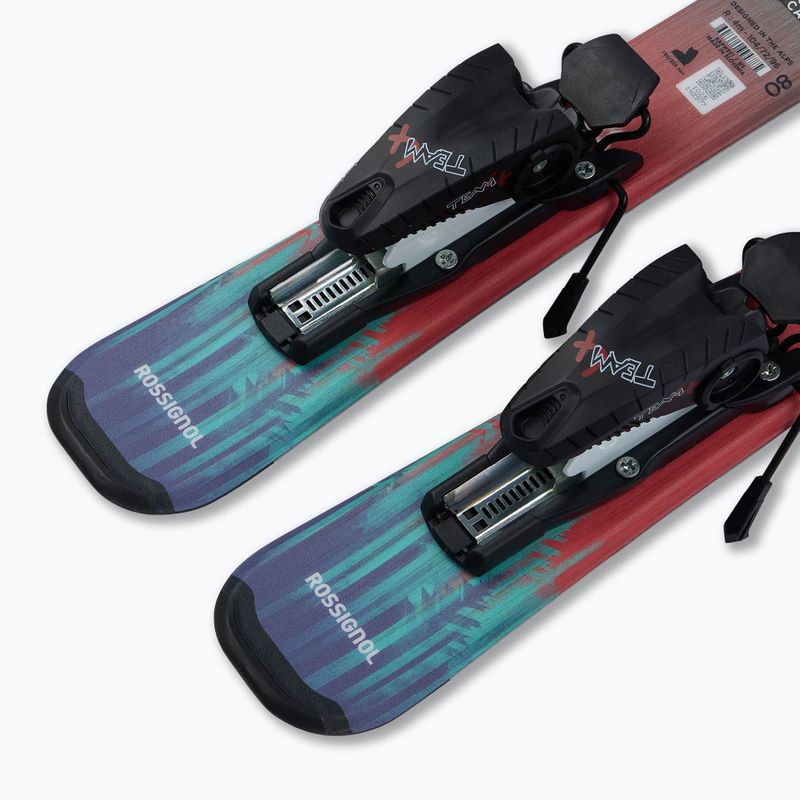 Лижі гірські дитячі + кріплення Rossignol Sender Kid Pre-Drilled + Team 4 GW 6