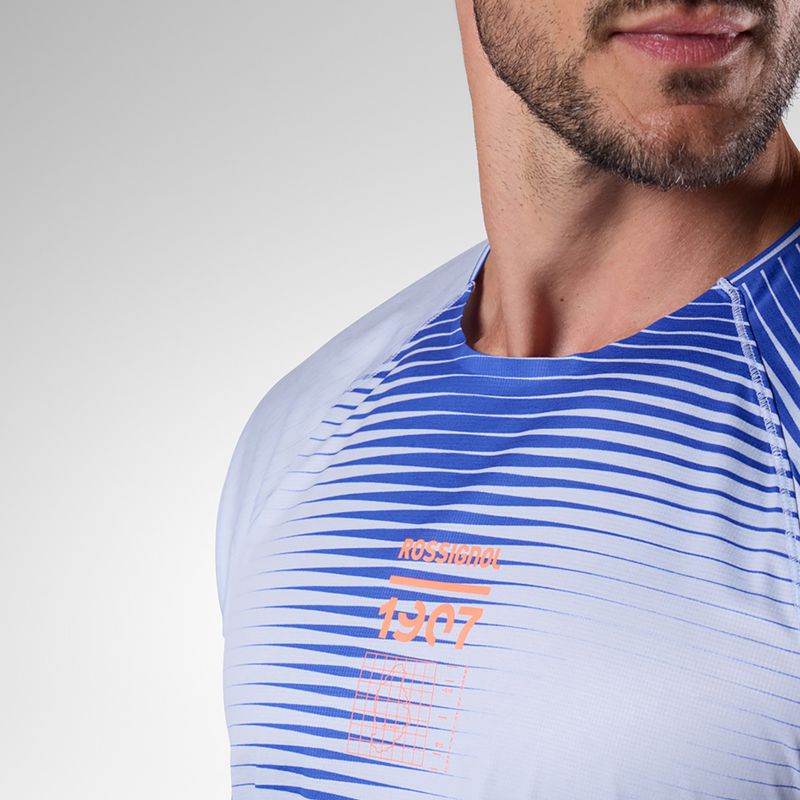 Футболка для бігу чоловіча Rossignol Sapa Ultra Tee dazzle blue line fogg 5