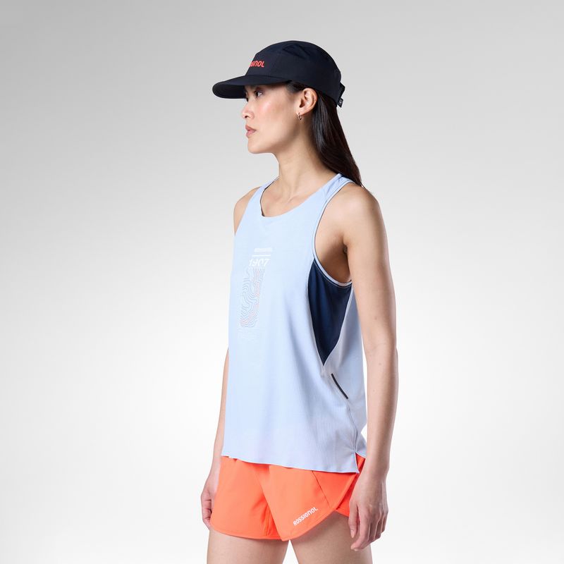 Футболка для бігу жіноча Rossignol Sapa Ultra Tank blue aura 4