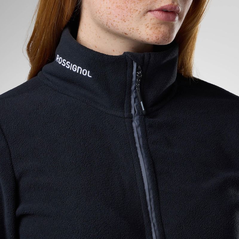 Кофта флісова лижна жіноча Rossignol Polar Fleece black 5