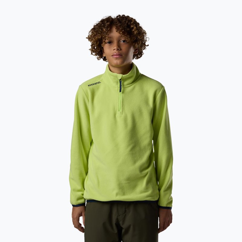 Кофта флісова дитяча Rossignol Quarter Zip Polar Fleece wild lime 2