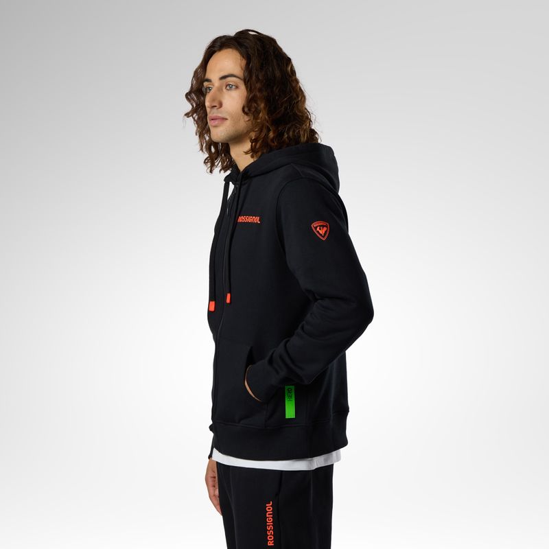 Кофта чоловіча Rossignol Hero Full Zip Hoodie black 4