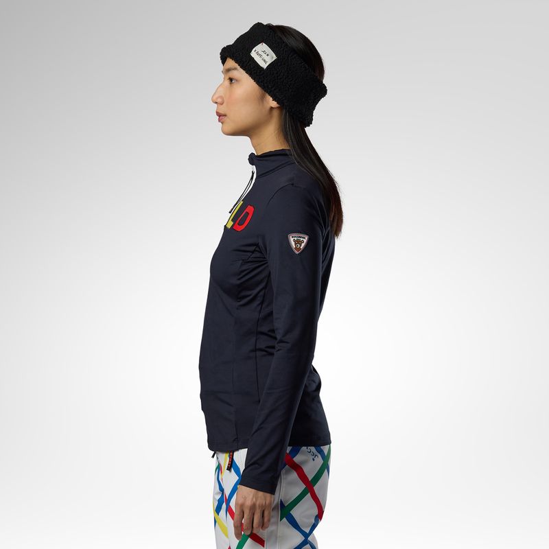 Кофта термоактивна жіноча Rossignol JCC Quarter Zip First Layer black 4