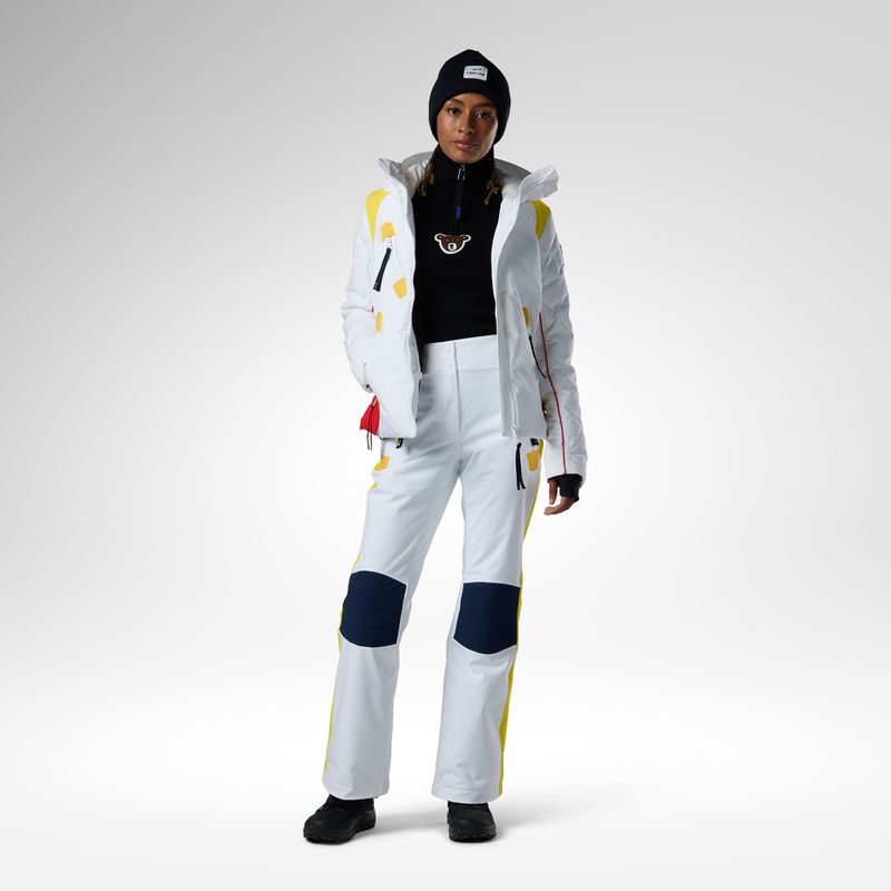 Штани лижні жіночі Rossignol JCC Valdiz white 2