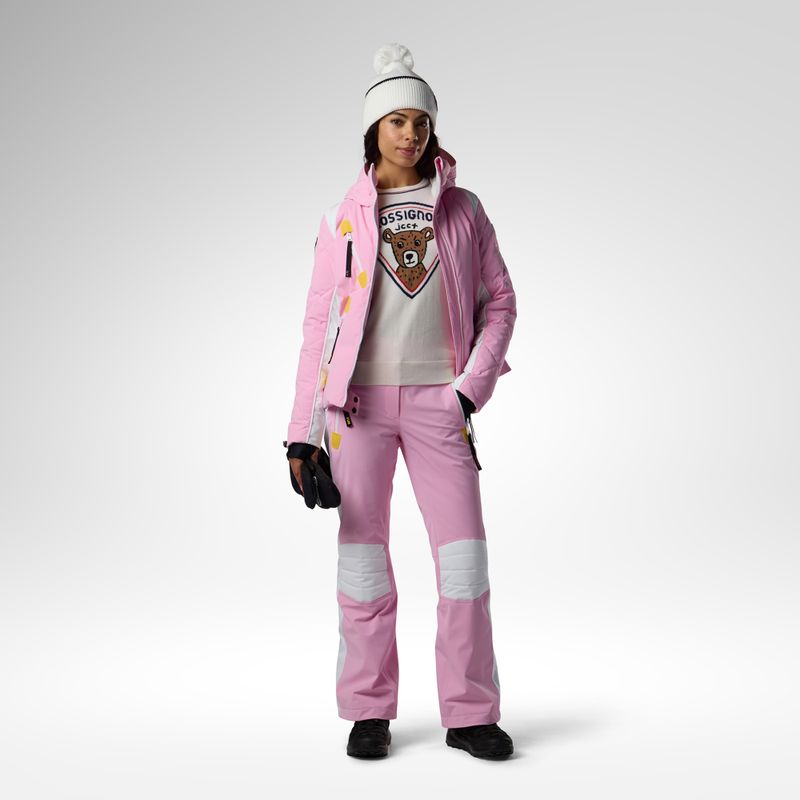 Штани лижні жіночі Rossignol JCC Valdiz new pink 2