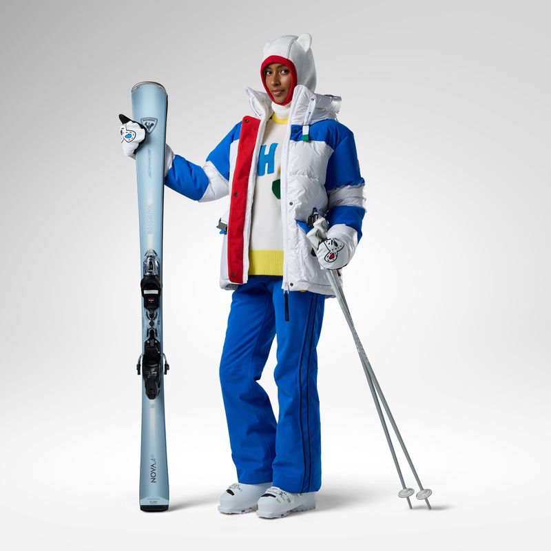 Штани лижні жіночі Rossignol JCC Seasonal victoria blue 2
