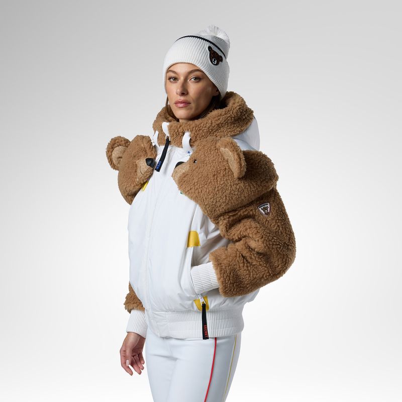 Куртка лижна жіноча Rossignol JCC Teddy Hoodie white 4