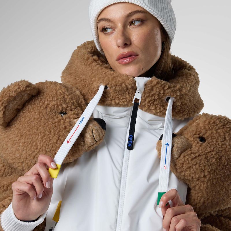 Куртка лижна жіноча Rossignol JCC Teddy Hoodie white 6