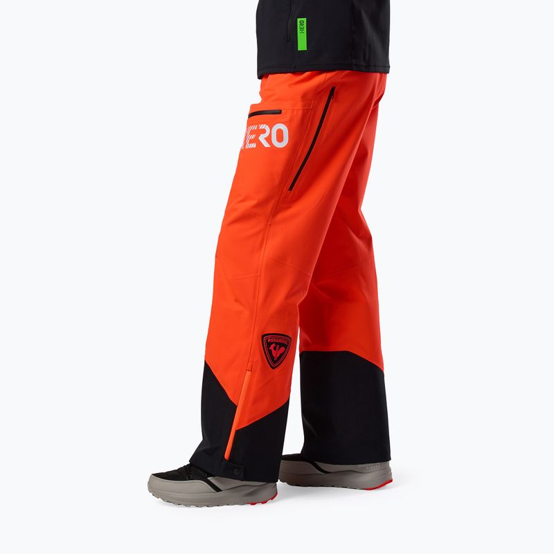 Штани лижні чоловічі Rossignol Hero Evader 2.0 3L Shell neon red 4