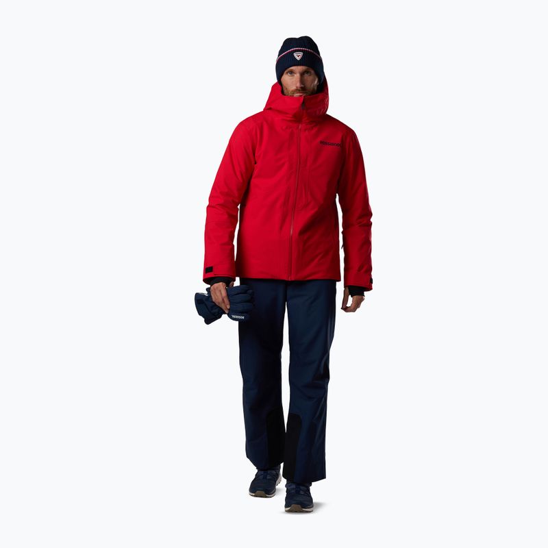 Куртка лижна чоловіча Rossignol Rochrun Insulated sport red solid 2