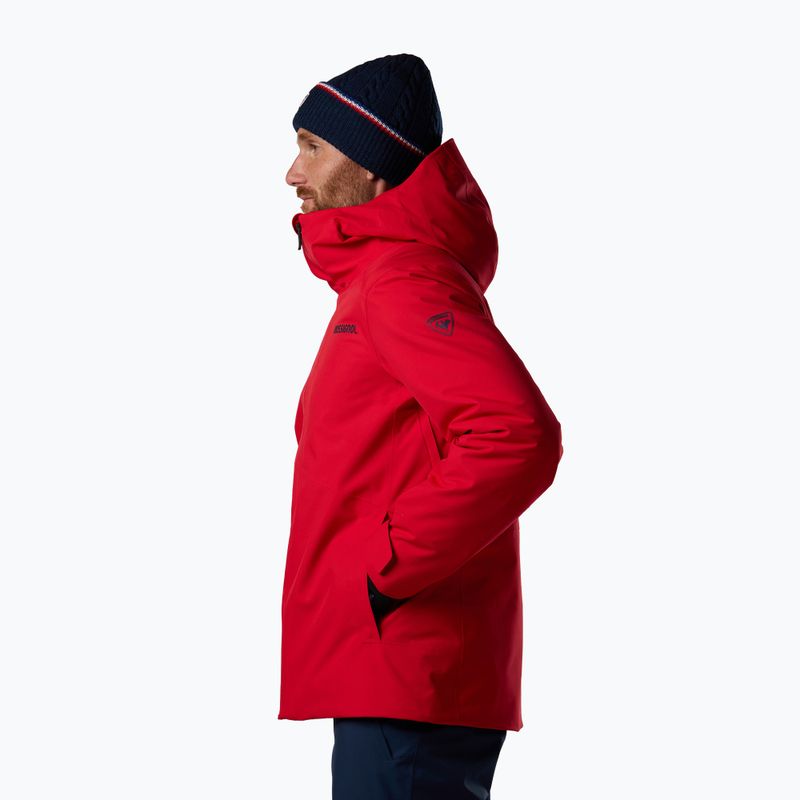 Куртка лижна чоловіча Rossignol Rochrun Insulated sport red solid 4