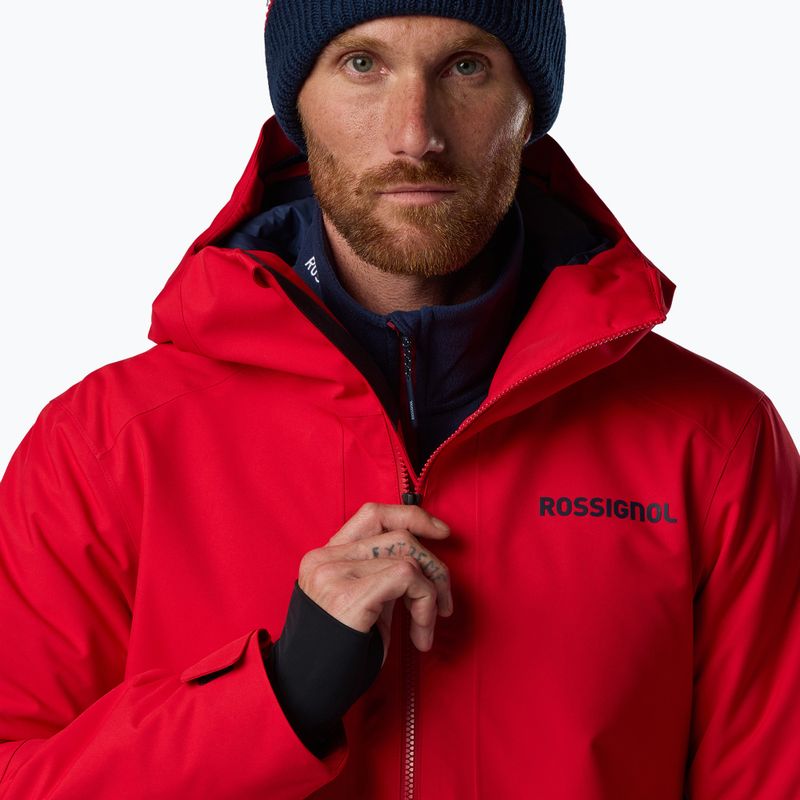 Куртка лижна чоловіча Rossignol Rochrun Insulated sport red solid 5